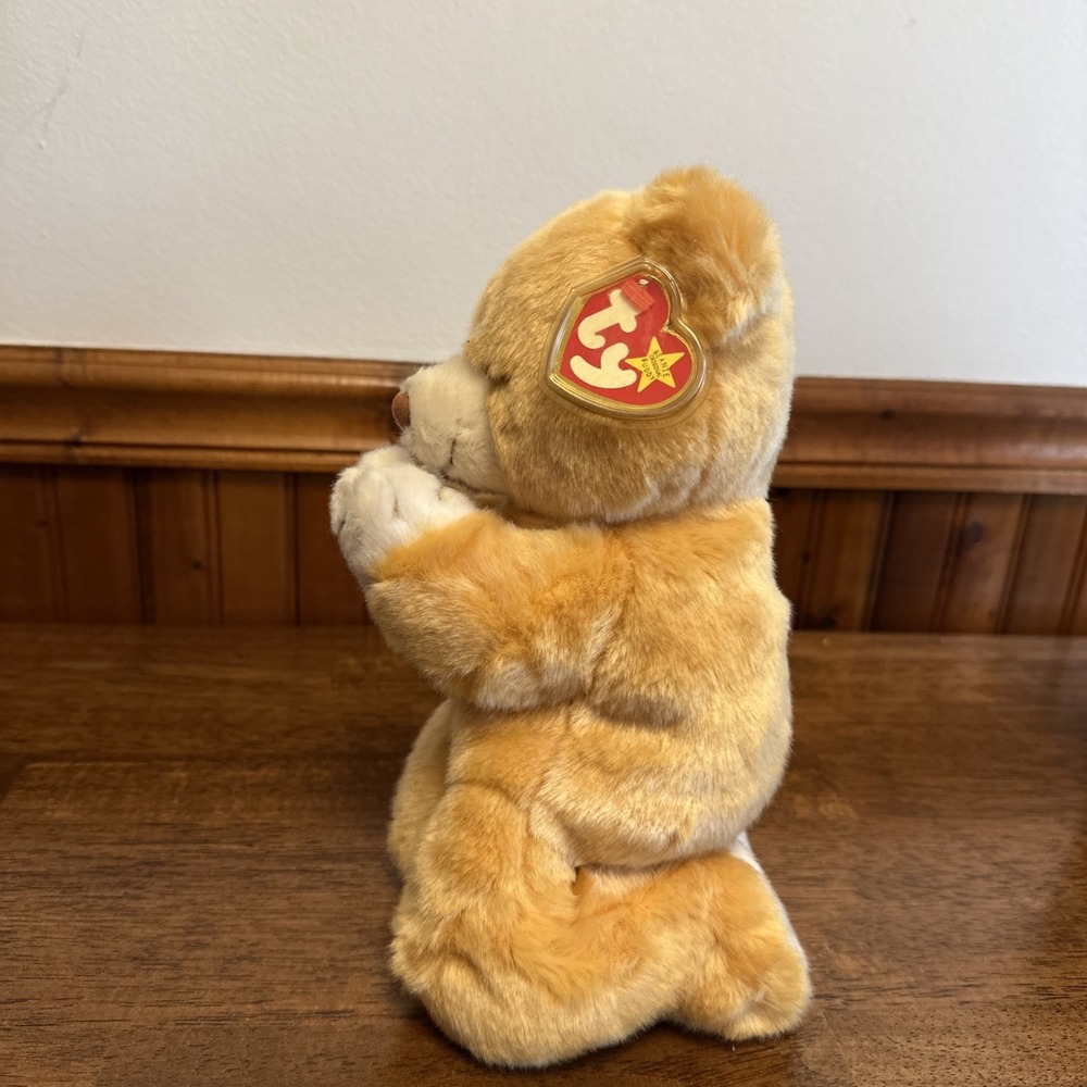 Y2K Religous Ty Beanie Buddy Hope the Praying Bear 10" Beanie Plush